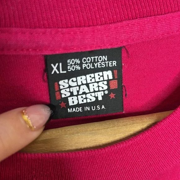 Screen Stars 1980s Vintage Single Stitch Quilter Quilting Graphic T Shirt - Picture 10 of 12